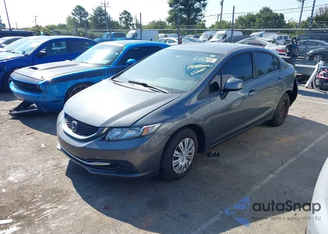 2013 Honda Civic Lx z USA, uszkodzony, nr VIN 19XFB2F58DE034199